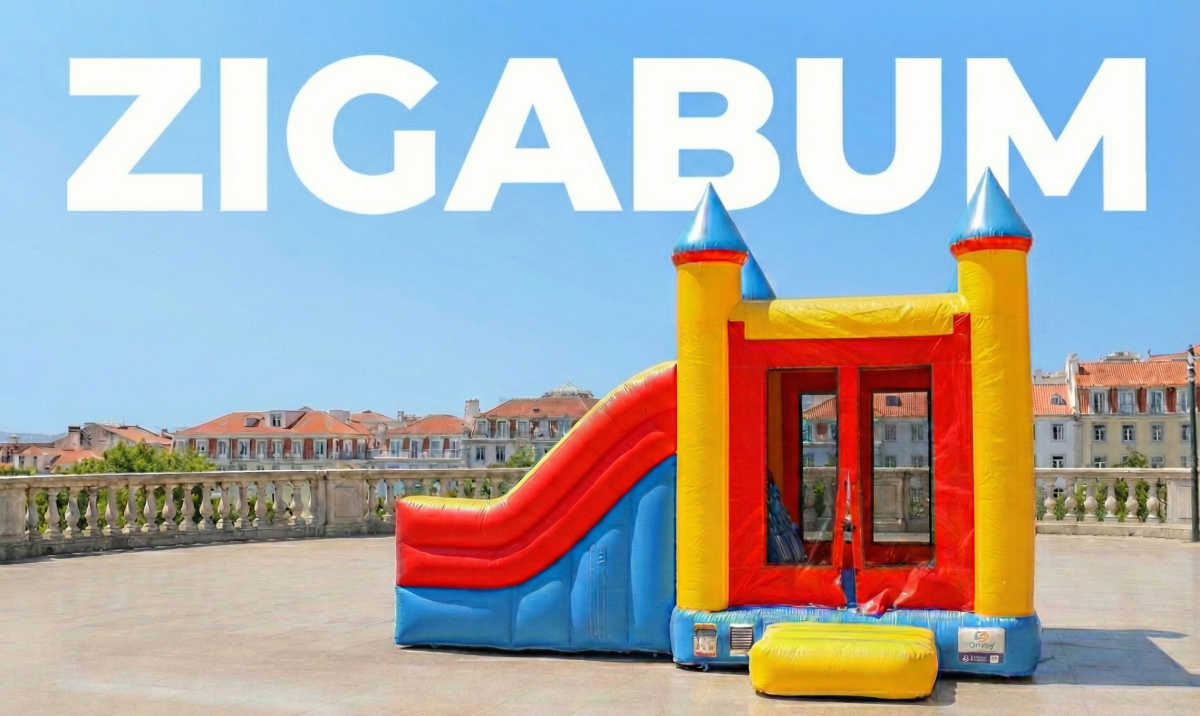 Castelo insuflável ZIGABUM com escorrega