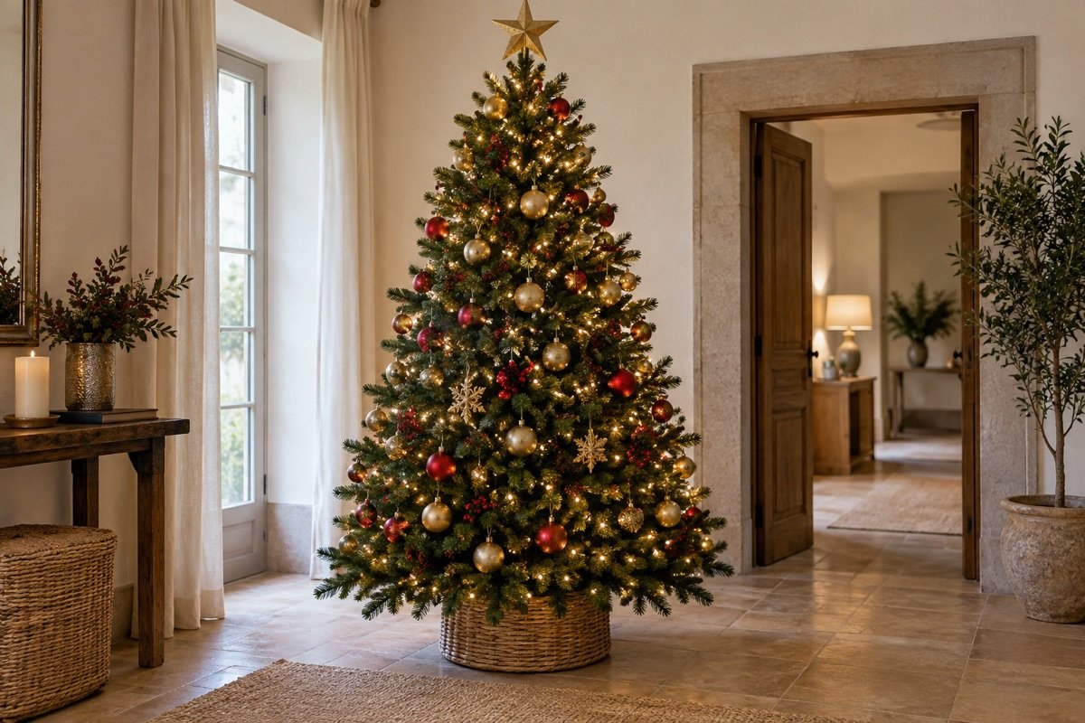 Árvore de Natal · 2,10 m — representação ilustrativa