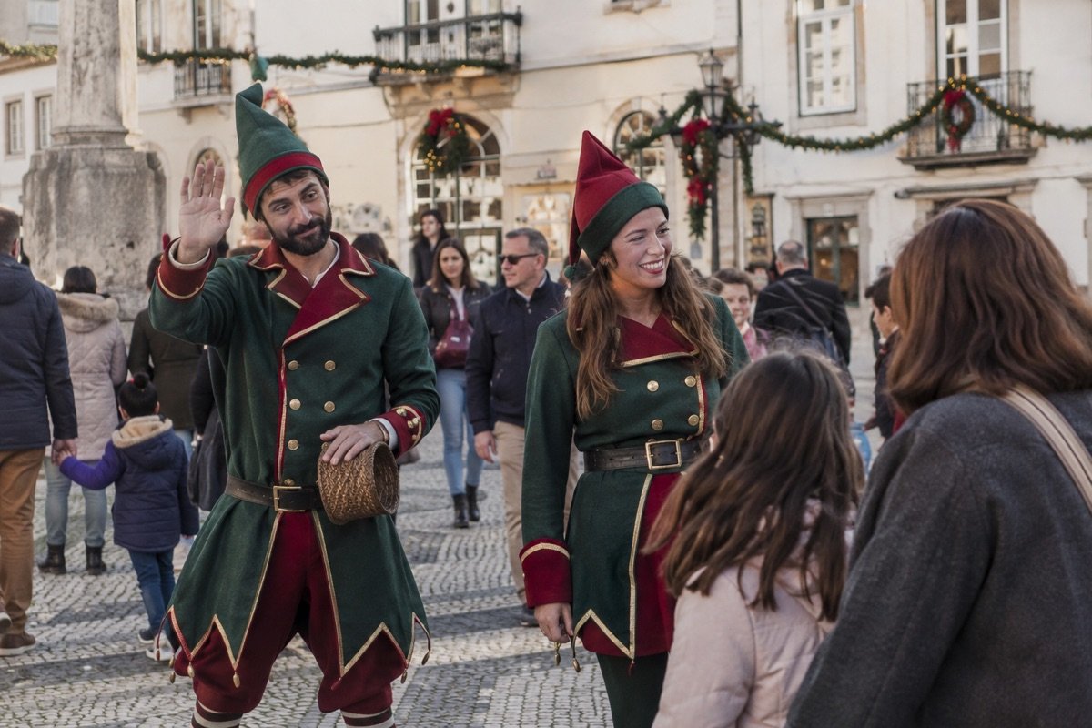 Animação de rua — representação ilustrativa